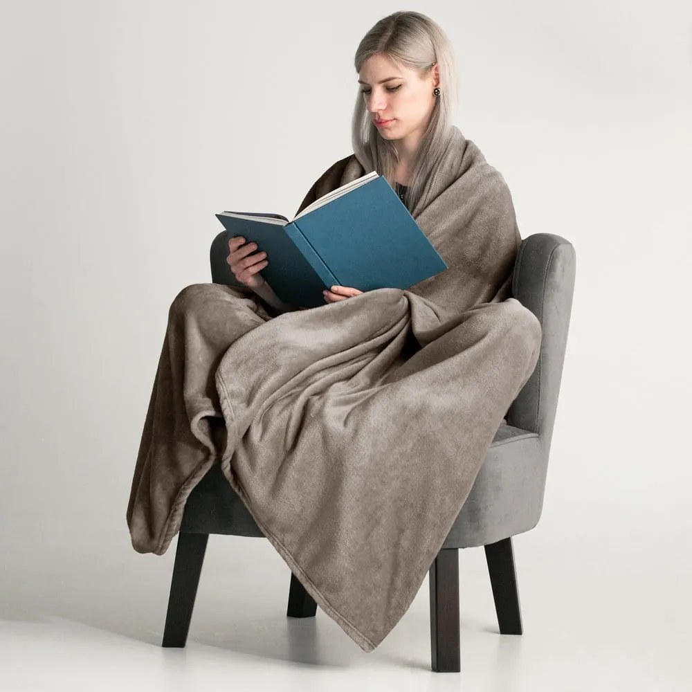 Plaid marrone , 150 x 200 cm Mic - DecoKing