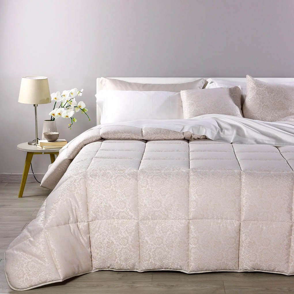 Trapunta Matrimoniale Galia Dreaming, in raso jacquard