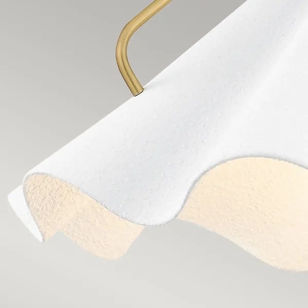 Quoizel QZ-MEJIA-1P-S-AB - Lampadario a sospensione con supporto rigido MEJIA 1xE27/60W/230V diametro 35,6 cm ottone