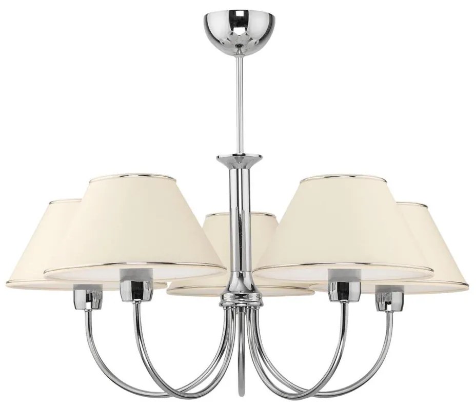 Jupiter 1580 - BG 5 CH - Lampadario a sospensione con supporto rigido BEGAMO 5xE27/60W
