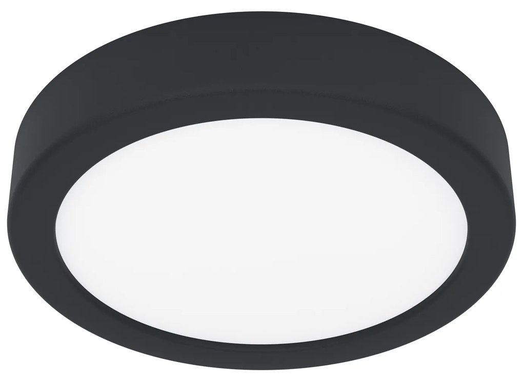 Plafoniera Moderna Fueva 5 In Acciaio Nero Led Integrato 11W 3000K Ip44