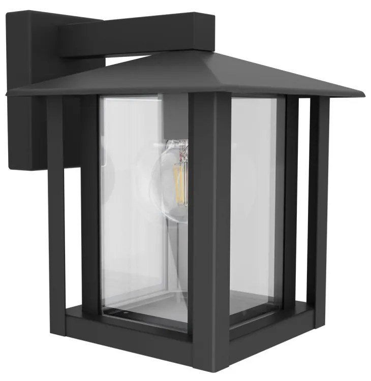 Applique Nera E27, IP54 per Esterni - Serie PILLAR Base E27