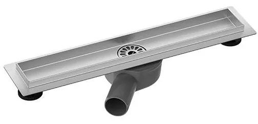 Canalina di scarico 54x8,1 cm argento/grigio