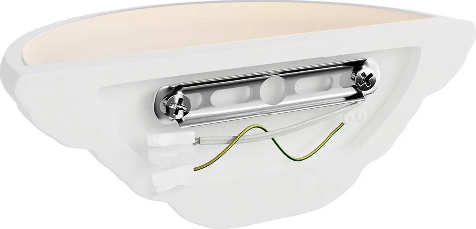 Applique da Parete G9 CONCHIGLIA in Gesso Pitturabile