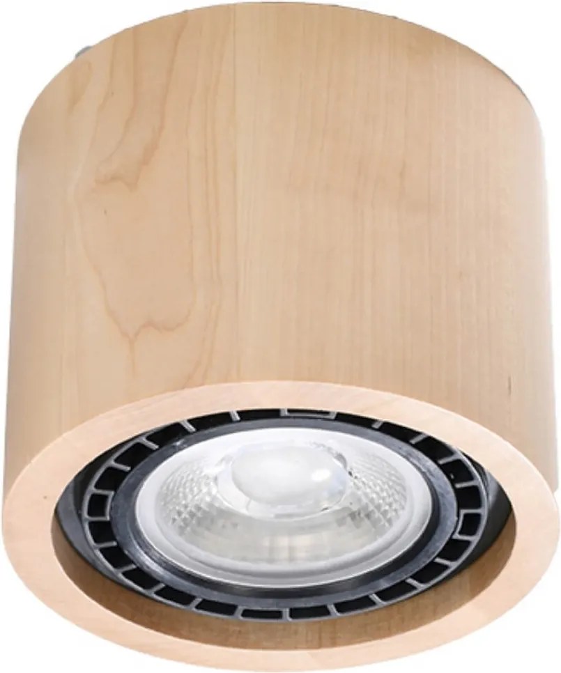 Lampada da Soffitto in Legno BASIC 1 con base AR111