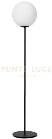 Jugen black lampada da terra 1 luce metallo nero attacco e27 dimmer...