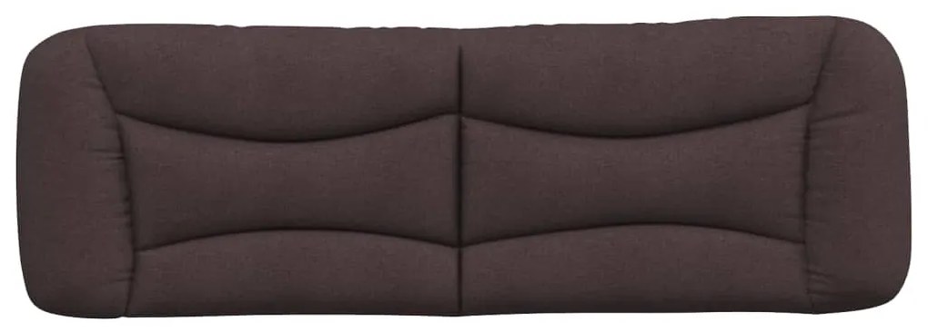 Cuscino testiera marrone scuro 160 cm in tessuto