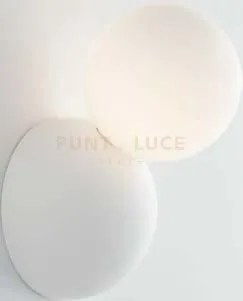 Applique a parete kiss sferica bianca 1 luce attacco g9 10x12,2x19c...