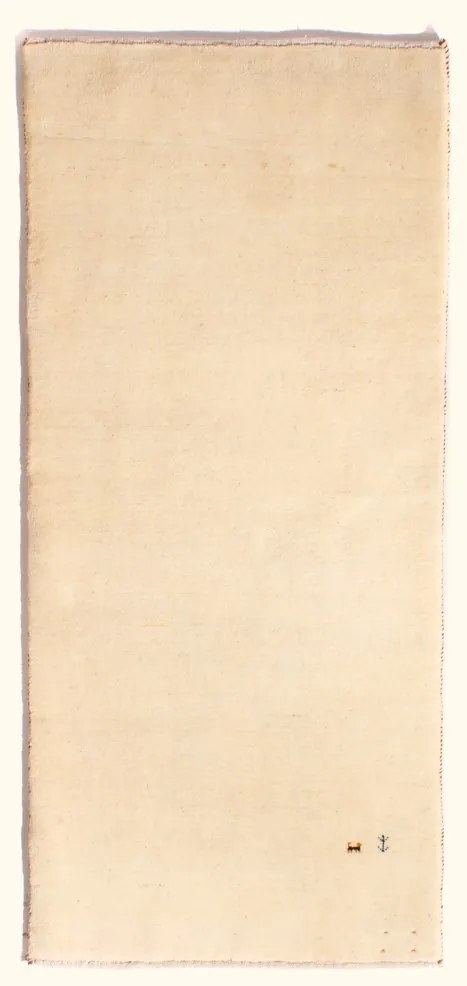 Gabbeh Tappeto persiano 80x160 Beige (Iran) Annodato A Mano