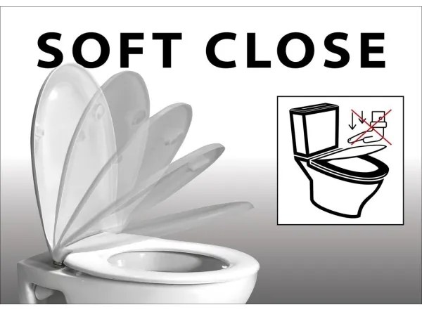 Sapho - Sedile del water SoftClose EDITA bianco