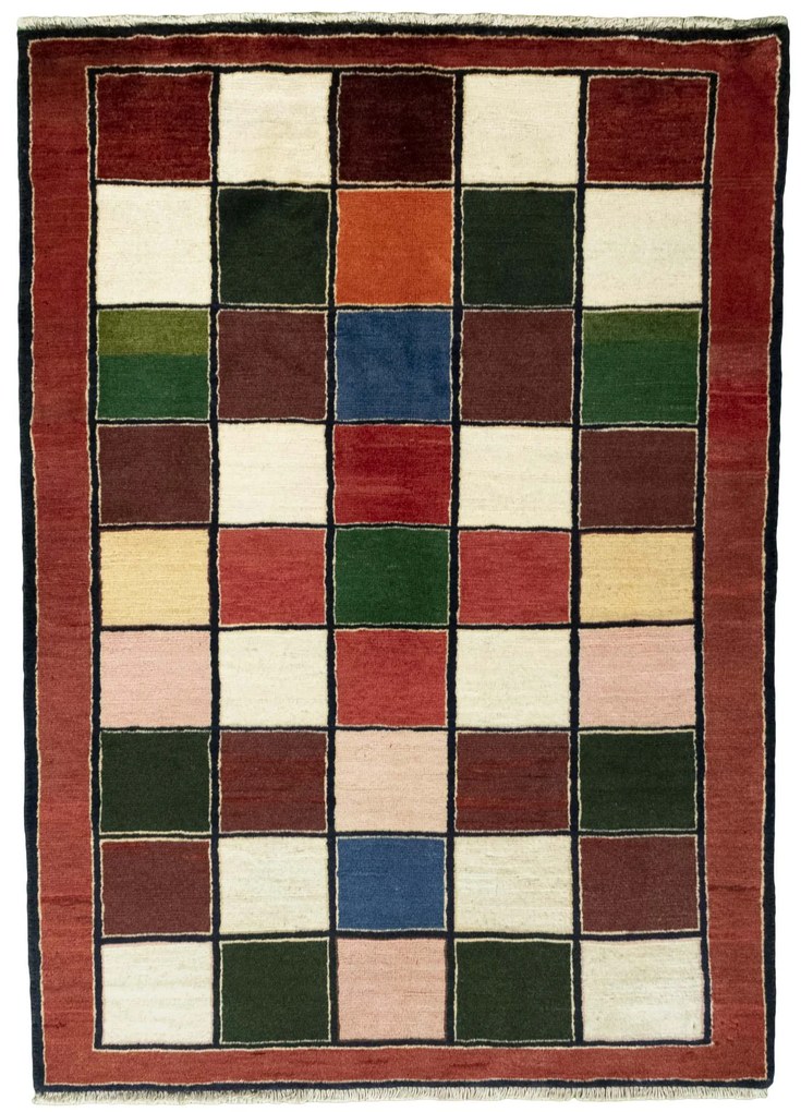 Gabbeh Tappeto 100 x 150 (Iran) Annodato A Mano