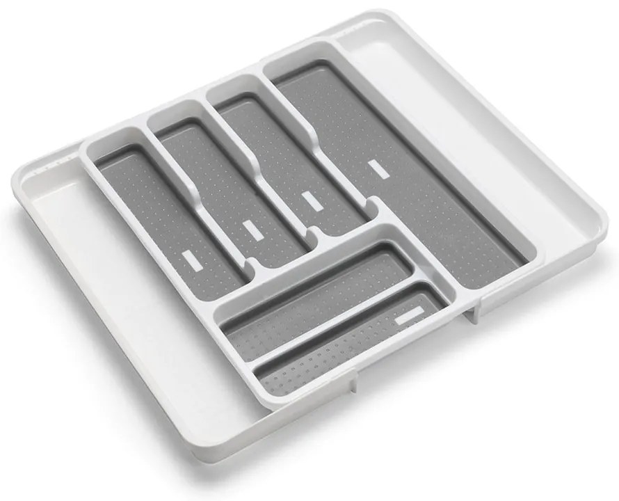 Credenza in plastica grigia e bianca per cassetto 58,5 x 41,5 cm - Addis