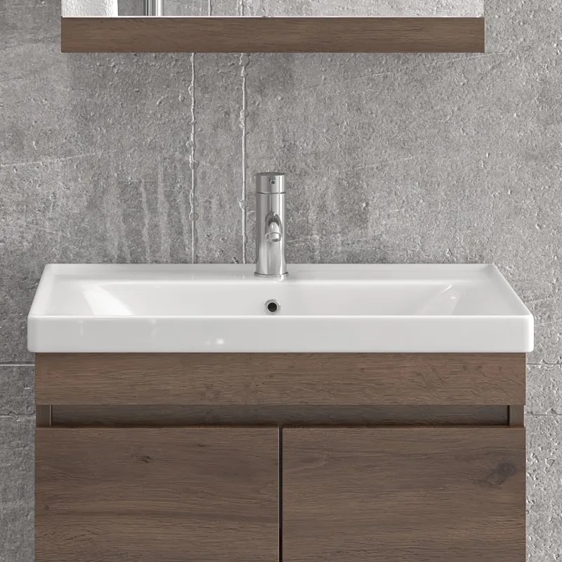 Mobile bagno sospeso da 65cm con lavabo incasso SV-65A - KAMALU