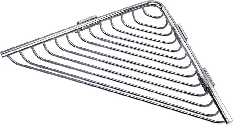 Kamalu - Portaspugna angolare 21 cm in acciaio inox finitura lucida |