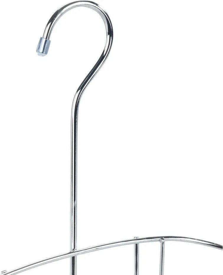 Mensola da bagno in acciaio sospesa in argento lucido Martos - Allstar