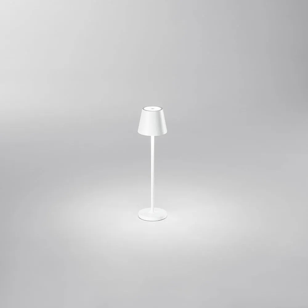MINI DIVA Lampada da tavolo ricaricabile a batterie in alluminio pressofuso verniciato a polvere per uso interno/esterno
