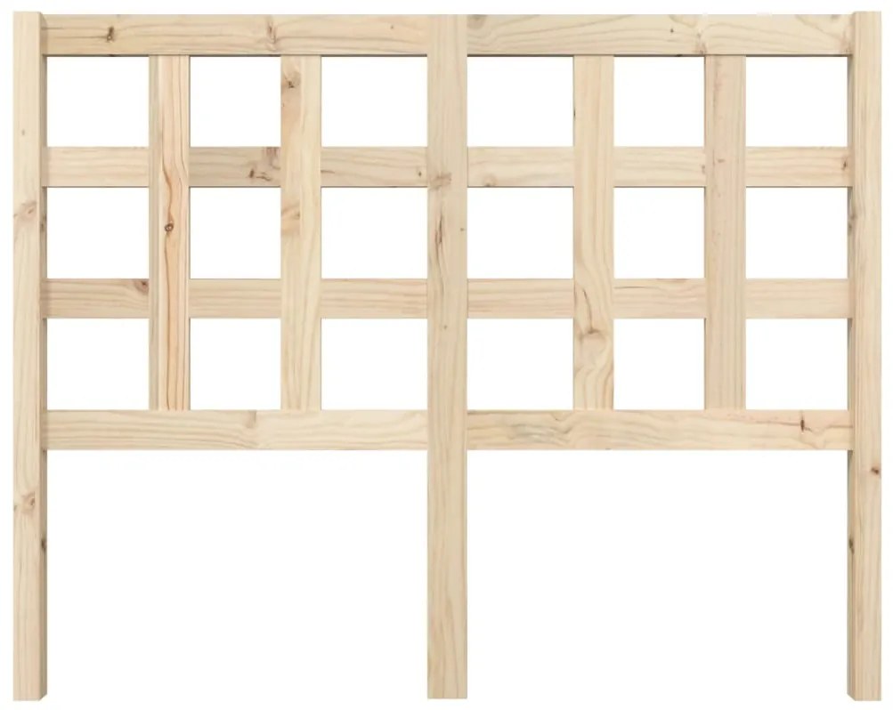 Testiera letto 125,5x4x100 cm in legno massello di pino
