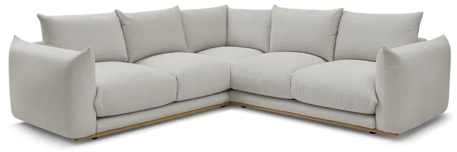 Divano angolare in grigio chiaro Ernest – Bobochic Paris