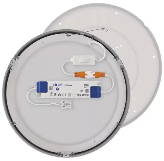 Plafoniera LED LED/28,5W/230V 3000/3500/4000K diametro 30 cm cromo