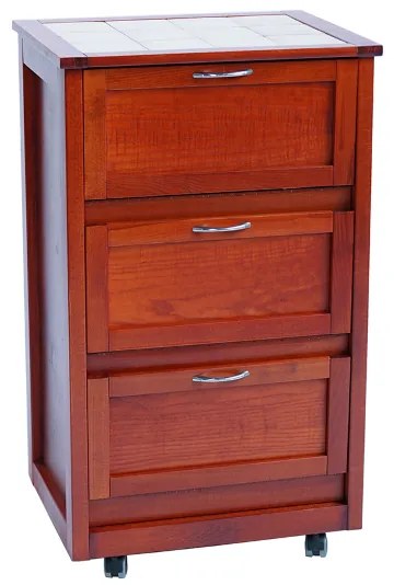 Carrello Mobiletto con ante a ribalta CILIEGIO LANDHELL