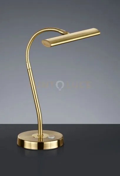 Lampada tavolo acciaio flessibile curtis  579790108 ottone