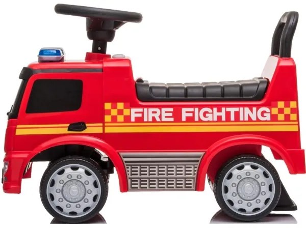 Bici a spinta Mercedes Camion dei pompieri 2xAA rosso
