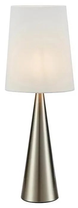 Markslöjd 108624 - Lampada da tavolo CONUS 1xE14/40W/230V bianco/cromo opaco