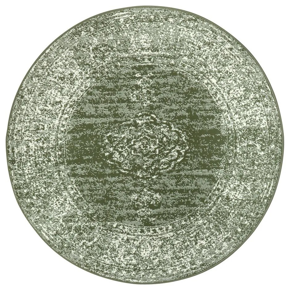 Tappeto rotondo verde ø 160 cm Méridional - Hanse Home