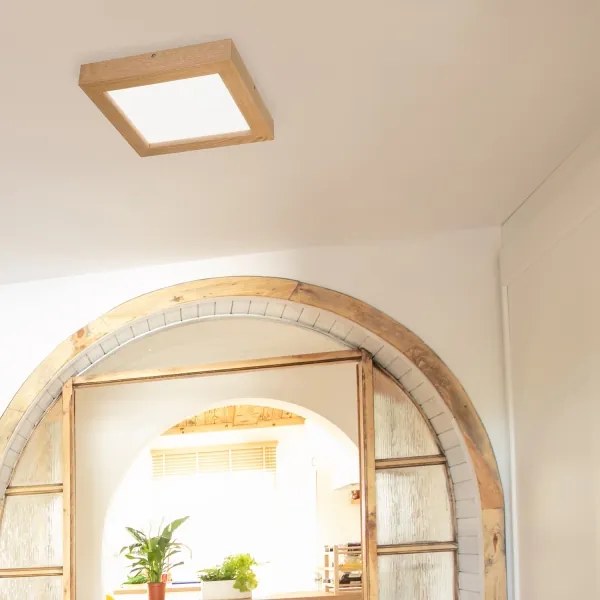 Brilagi-Luce LED dimmerabile WOODY FRAME LED/24W/230V quercia 30x30 cm IP44 + +TC