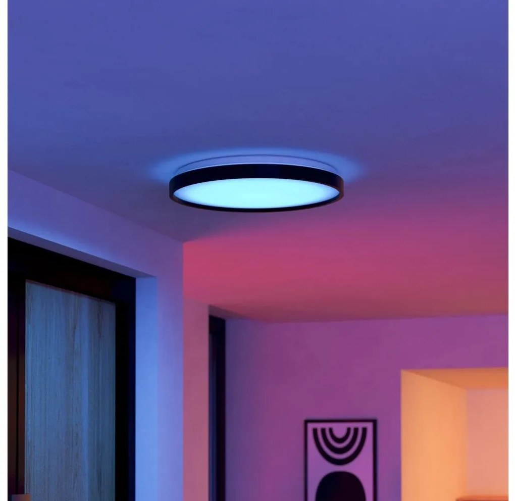 Eglo 300692-LED RGBW St. plafoniera MOZONCILLO-Z LED/28,3W/230V nera + telecomando