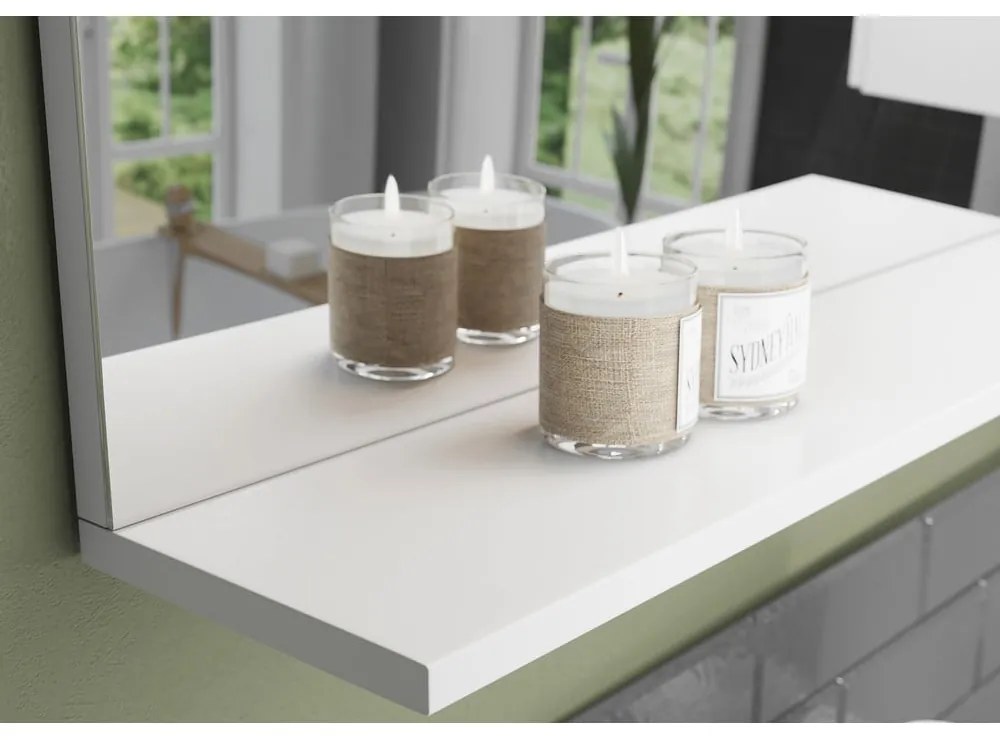 Specchio da parete con illuminazione/con ripiano 76x75 cm – Germania