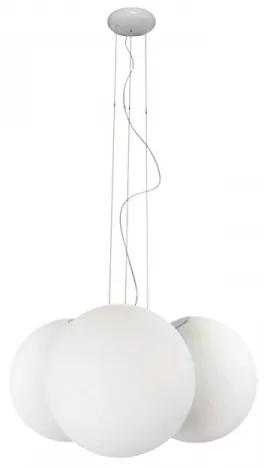 Linea Light -  Oh! - Sospensione 3 luci S  - Lampada a sospensione di design formata da tre diffusori sferici. Lampada per la stanza da letto dei bambini e spazi espositivi.