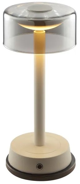 Brilliant - Lampada da tavolo a sfioramento ricaricabile con dimmer RAZOR LED/2,5W/5V 2700K IP44 grigia