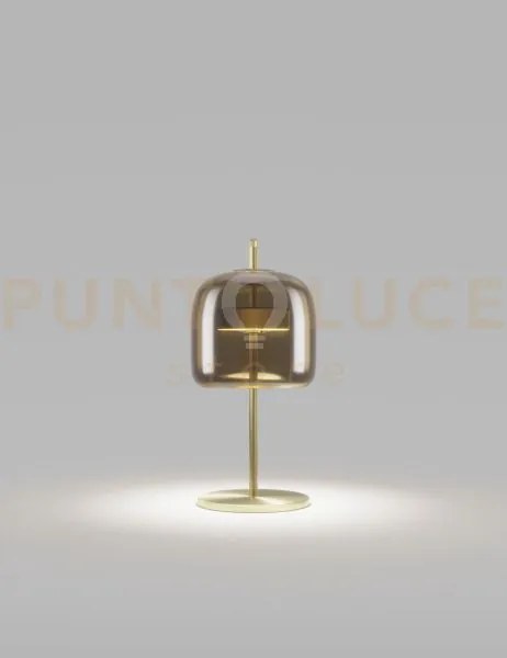 Jube lampada da tavolo s terra bruciata trasparente oro satinato 2 ...