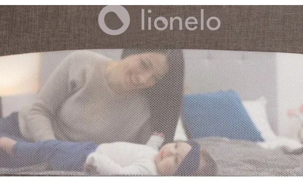 Lionelo - Barriera di sicurezza per letto EVA grigia