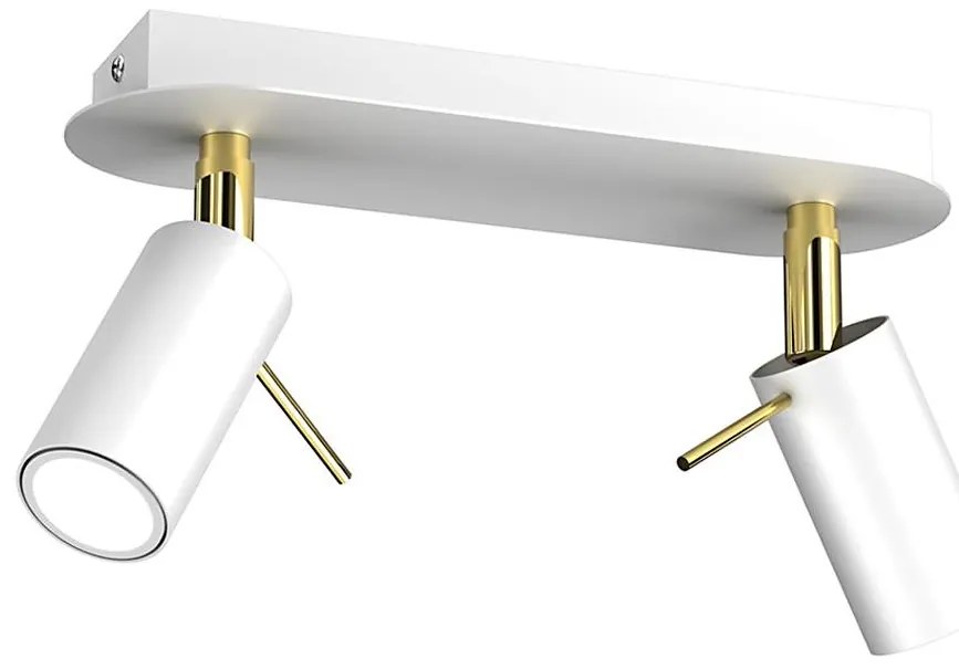 Faretto PRESTON 2xGU10/40W/230V oro bianco