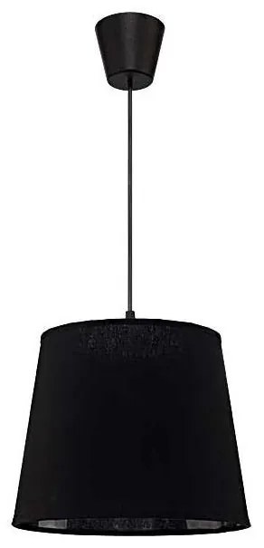 Duolla - Lampadario a sospensione con filo SOLO 1xE27/40W/230V diametro 24 cm nero