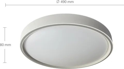 Brilagi-LED Plafoniera LED dimmerabile NANCI LED/60W/230V 3000-6500K Ø 49 cm bianca + telecomando