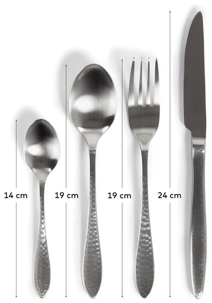 Kave Home - Set Yarine di 16 posate in argento