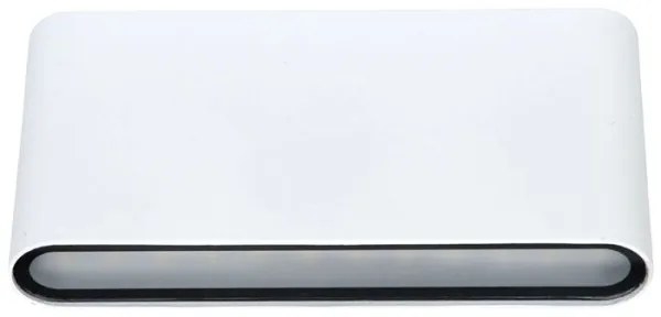 Ecolite ZFP12-BI - Applique a LED da esterno BRICK 2xLED/6W/230V IP65 bianco