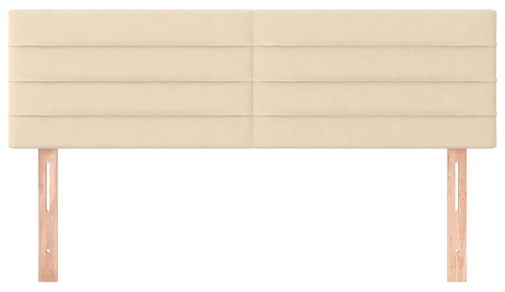 Testiere 2 pz crema 72x5x78/88 cm in tessuto