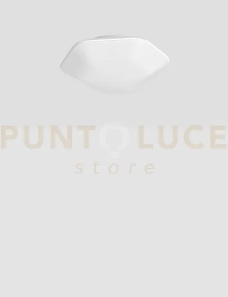 Modulor plafoniera applique g bianco satinato e bianco opaco 2 luci...