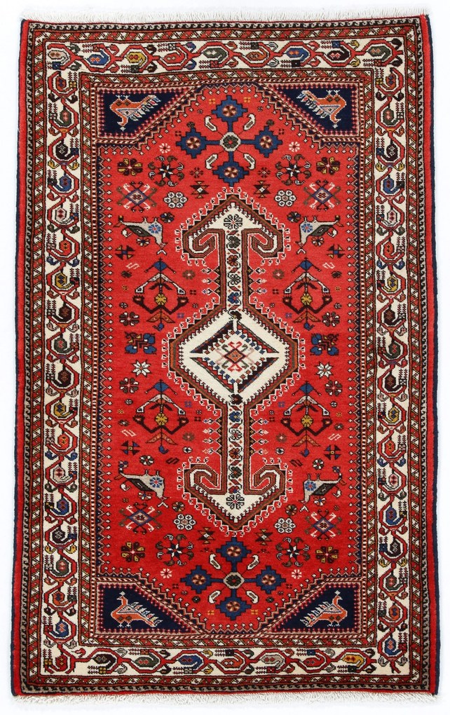 Nasrabad Tappeto 130x80 (Iran) Annodato A Mano