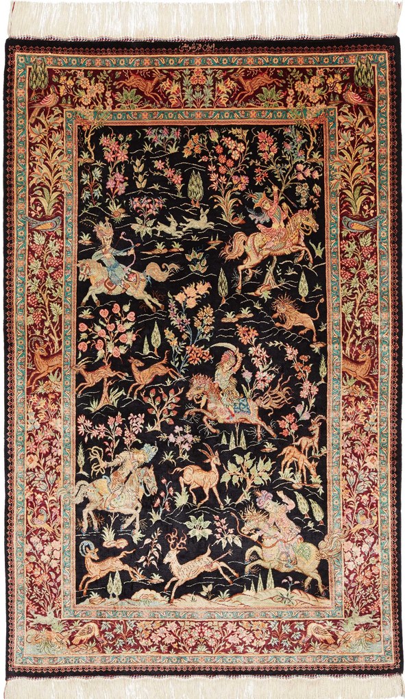 Ghom Tappeto persiano 80x130 (Iran) Annodato A Mano