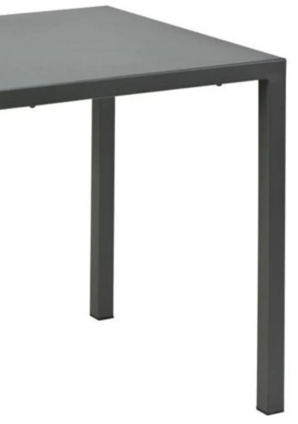 Tavolo MARSIGLIA in metallo antracite 70&#215;70 cm, impilabile
