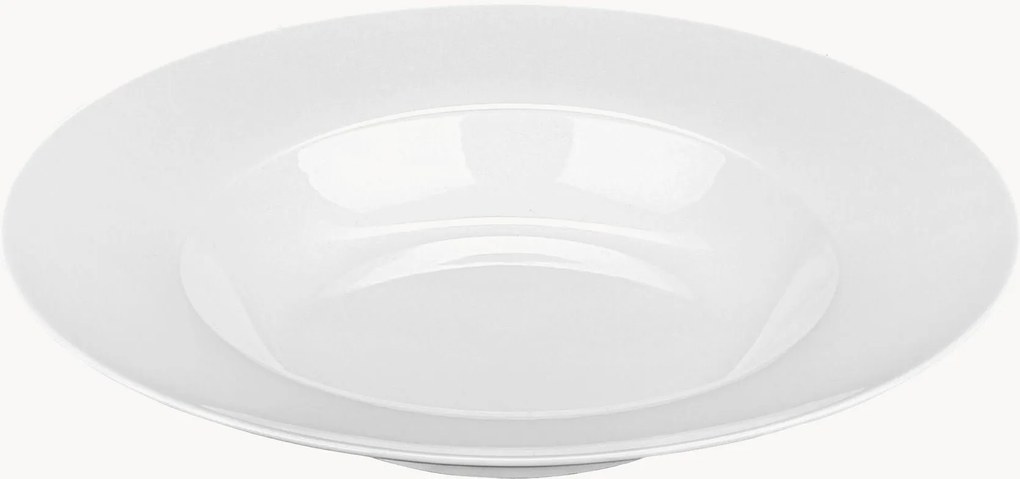 Set di 4 piatti fondi in porcellana Basic