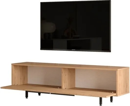 Mobile TV Con Piedini In Ferro 2 Ante Frontali 160x36x45 Ocean Legno