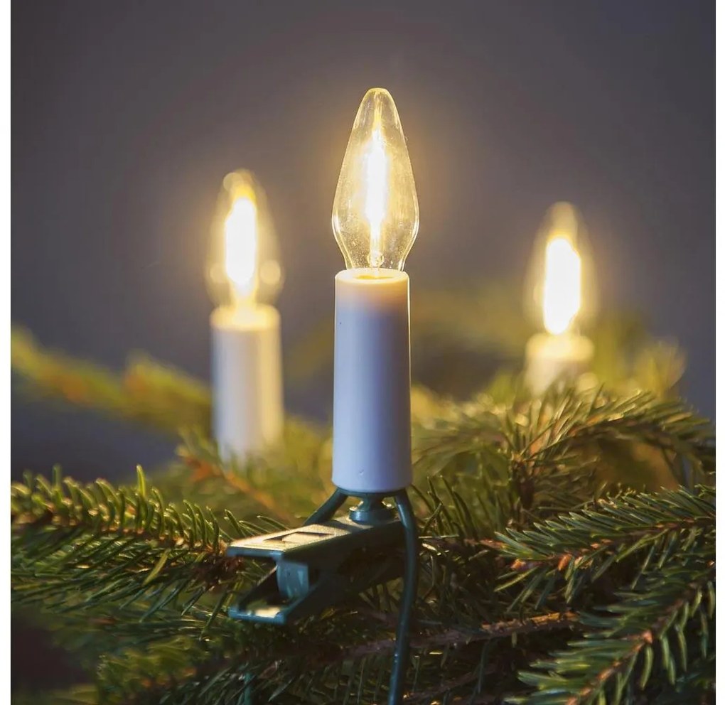 Catena natalizia LED FELICIA FILAMENT 16xLED 13,5m bianco caldo