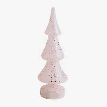 Confezione Da 2 Ornamenti Natalizi Color Rubino Zucchero Filato Rosa - Sklum