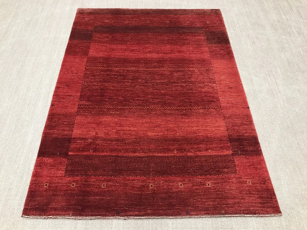 Loribaft Tappeto persiano 150 x 200 Rosso (Iran) Annodato A Mano